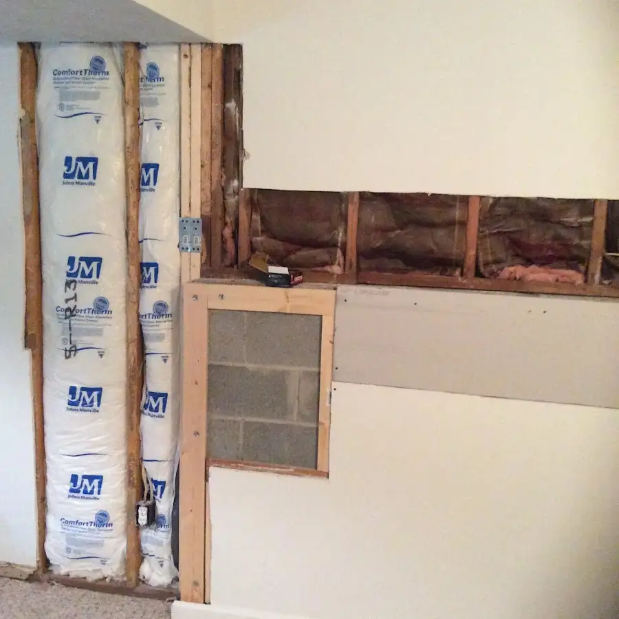 Wall insulation replacement during Structural Drying in Atlantic Beach